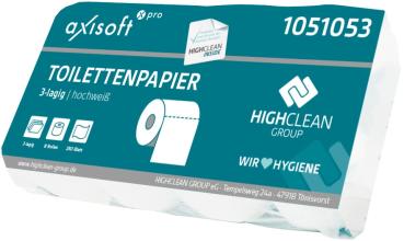 Axisoft pro Toilettenpapier 3-lagig, 72 Rollen